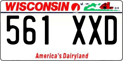 WI license plate 561XXD