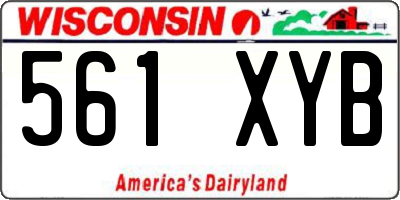 WI license plate 561XYB