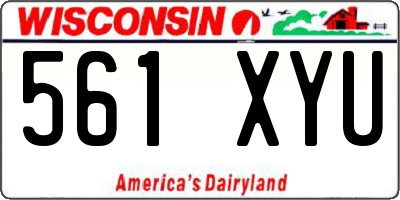 WI license plate 561XYU