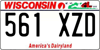 WI license plate 561XZD