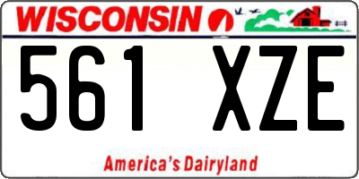 WI license plate 561XZE