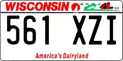 WI license plate 561XZI