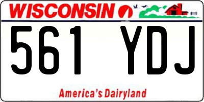 WI license plate 561YDJ