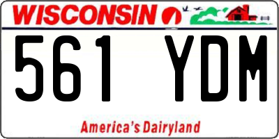 WI license plate 561YDM