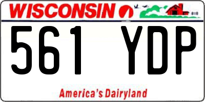 WI license plate 561YDP