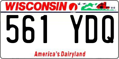 WI license plate 561YDQ