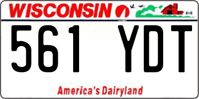 WI license plate 561YDT