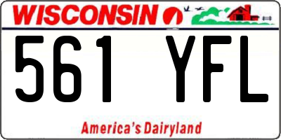 WI license plate 561YFL