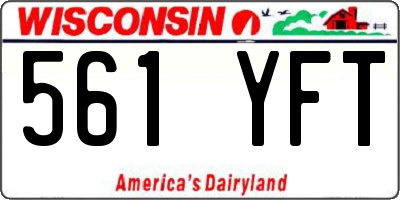 WI license plate 561YFT