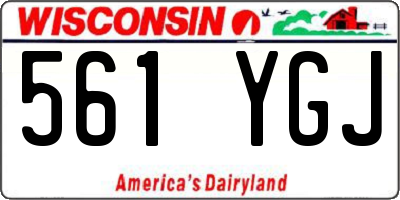 WI license plate 561YGJ