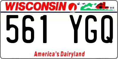 WI license plate 561YGQ