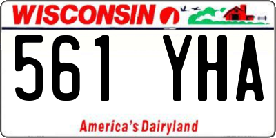 WI license plate 561YHA