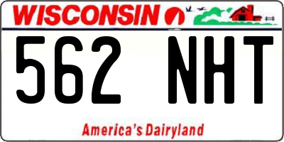 WI license plate 562NHT