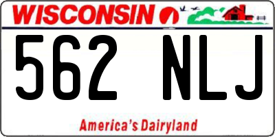 WI license plate 562NLJ
