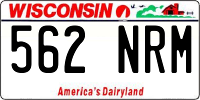 WI license plate 562NRM