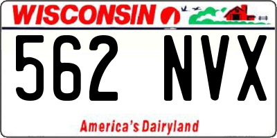 WI license plate 562NVX