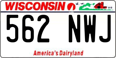 WI license plate 562NWJ