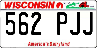 WI license plate 562PJJ