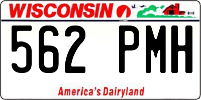 WI license plate 562PMH