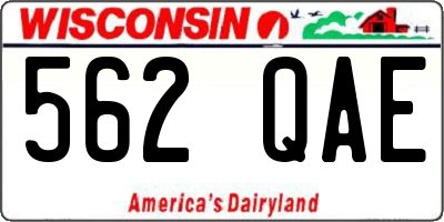 WI license plate 562QAE