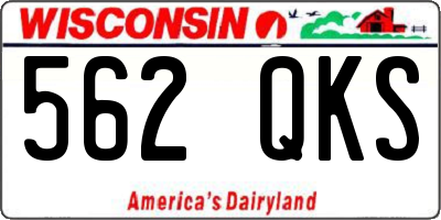 WI license plate 562QKS