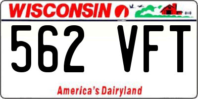 WI license plate 562VFT