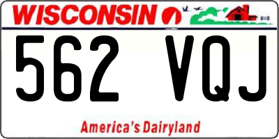 WI license plate 562VQJ