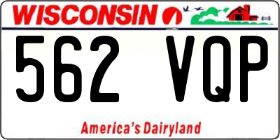 WI license plate 562VQP