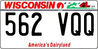 WI license plate 562VQQ
