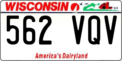 WI license plate 562VQV