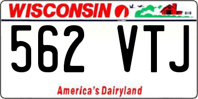 WI license plate 562VTJ