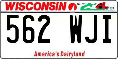 WI license plate 562WJI