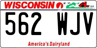 WI license plate 562WJV