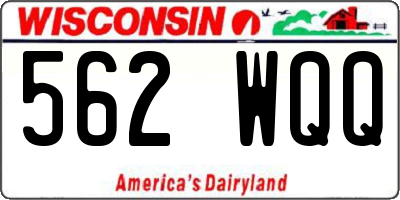 WI license plate 562WQQ