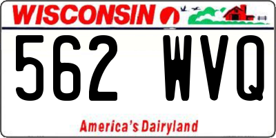 WI license plate 562WVQ