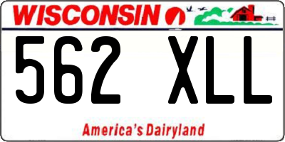 WI license plate 562XLL