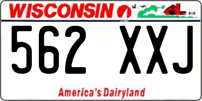 WI license plate 562XXJ
