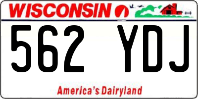 WI license plate 562YDJ