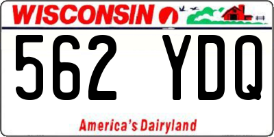 WI license plate 562YDQ