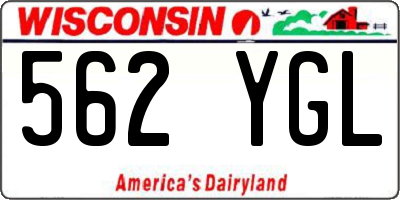 WI license plate 562YGL