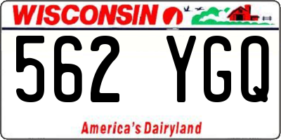 WI license plate 562YGQ