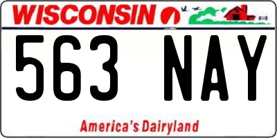 WI license plate 563NAY