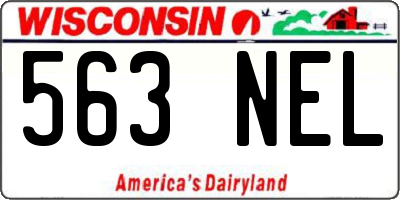 WI license plate 563NEL