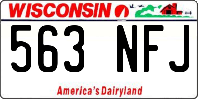 WI license plate 563NFJ