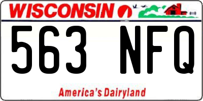 WI license plate 563NFQ