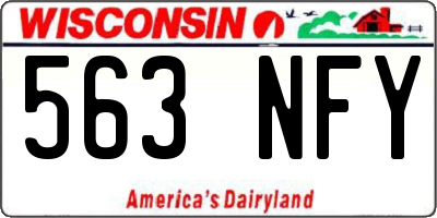 WI license plate 563NFY