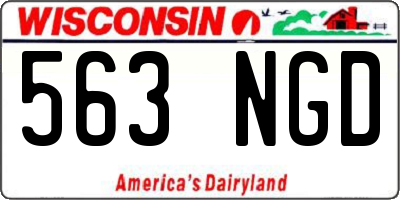 WI license plate 563NGD