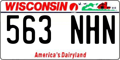 WI license plate 563NHN