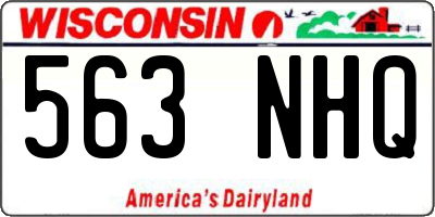 WI license plate 563NHQ