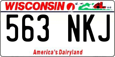 WI license plate 563NKJ